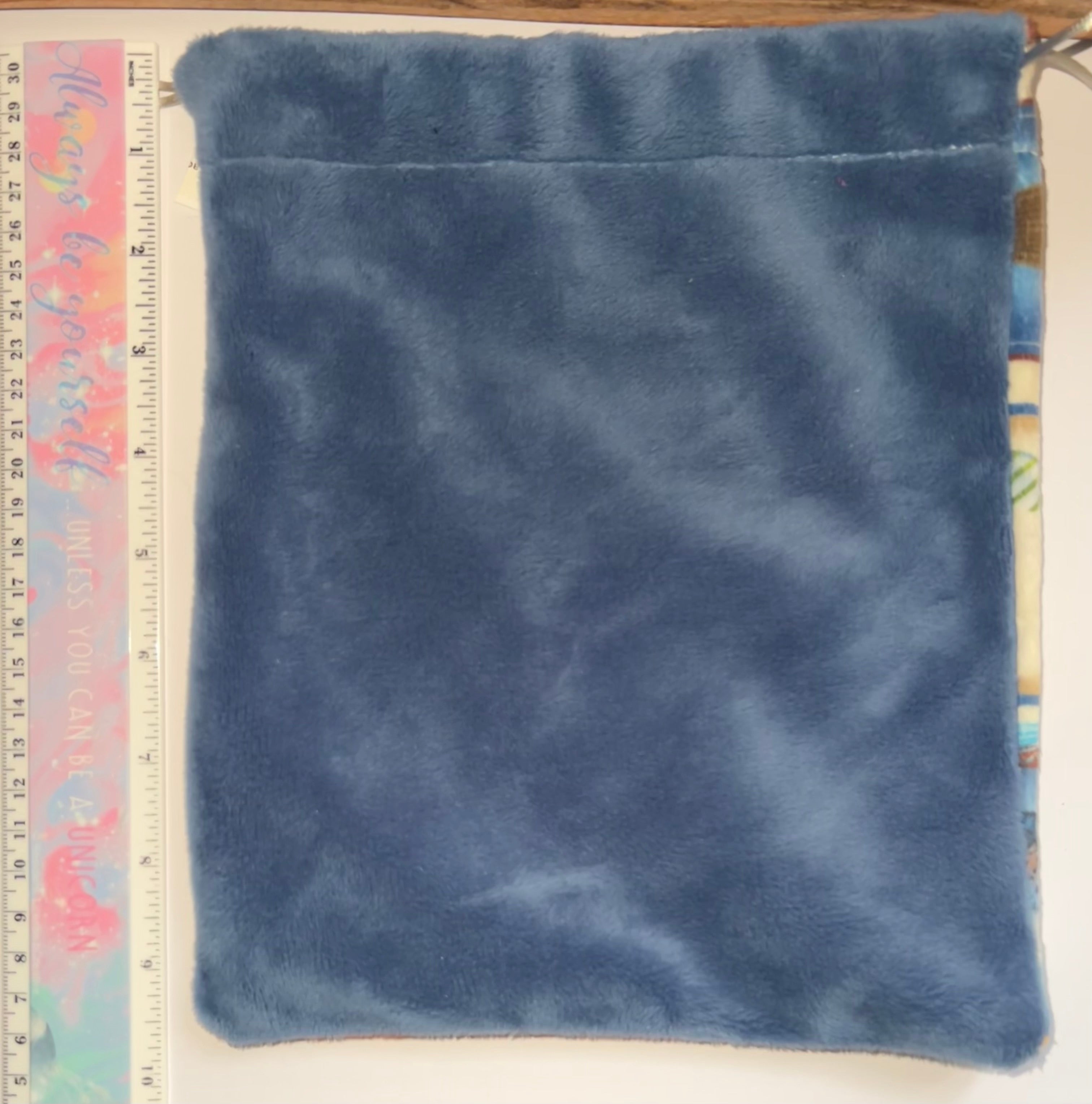 Minky Gone Fishing Draw String Bag