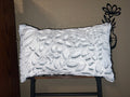 Minky Lumbar Pillow - Black/White Poppy