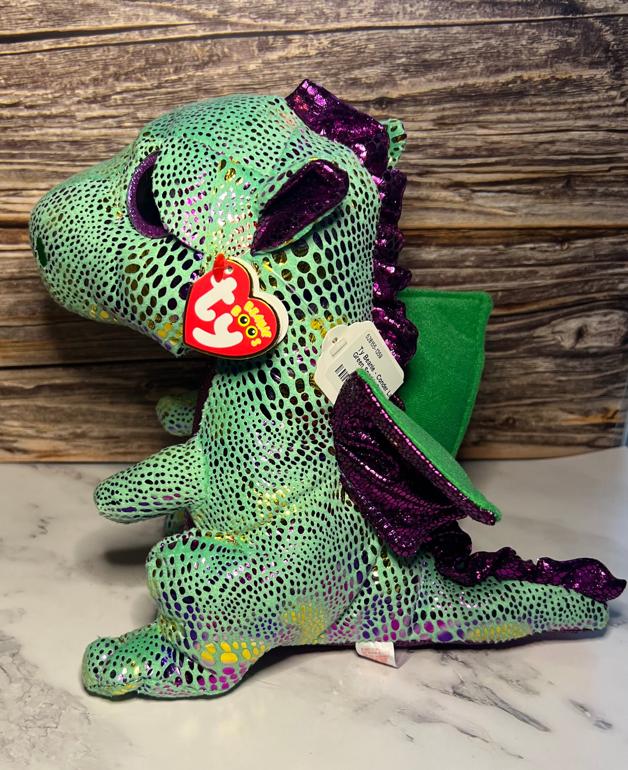 Ty Beanie Boo's Cinder Dragon Plush – 13" – New With Tags