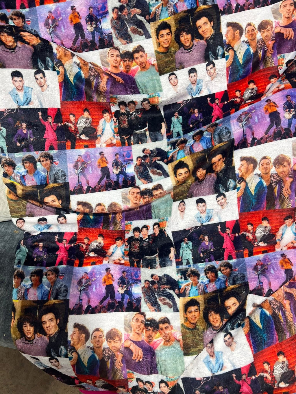 Jonas Brothers Minky Blanket Approx Size 53 x 64”