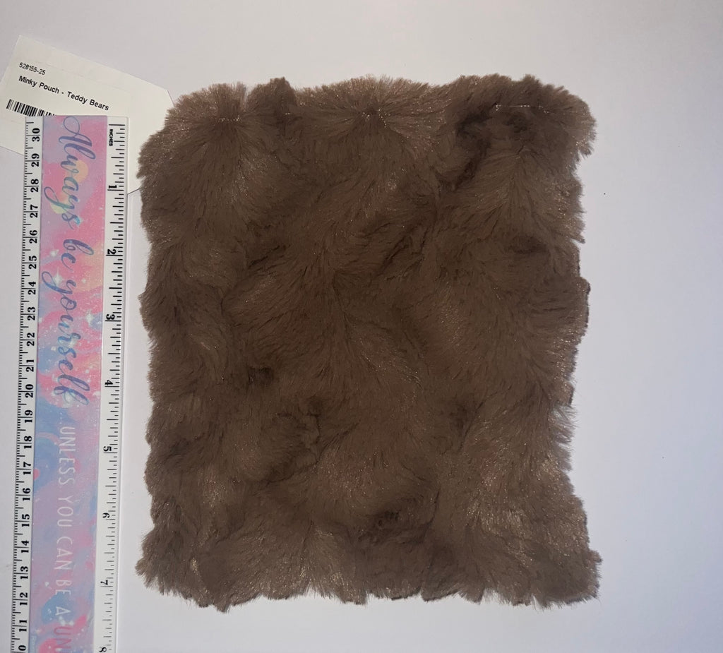 Minky Teddy Bears Pouch Bag