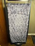 Minky Baby Blanket - BlackBerry Frosted Bella Approx Size 30”x36”