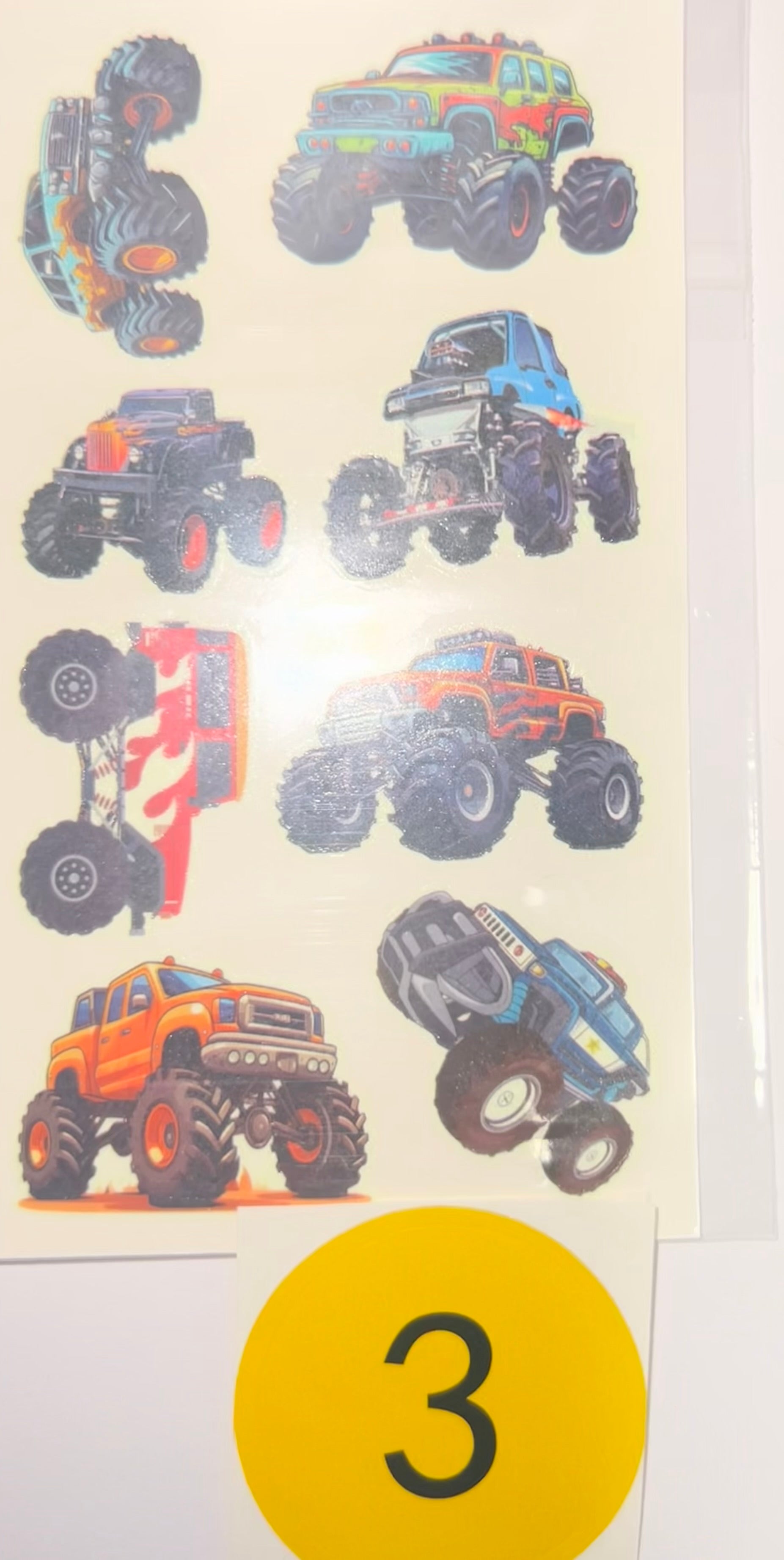 Monster Truck Temporary Tattoos