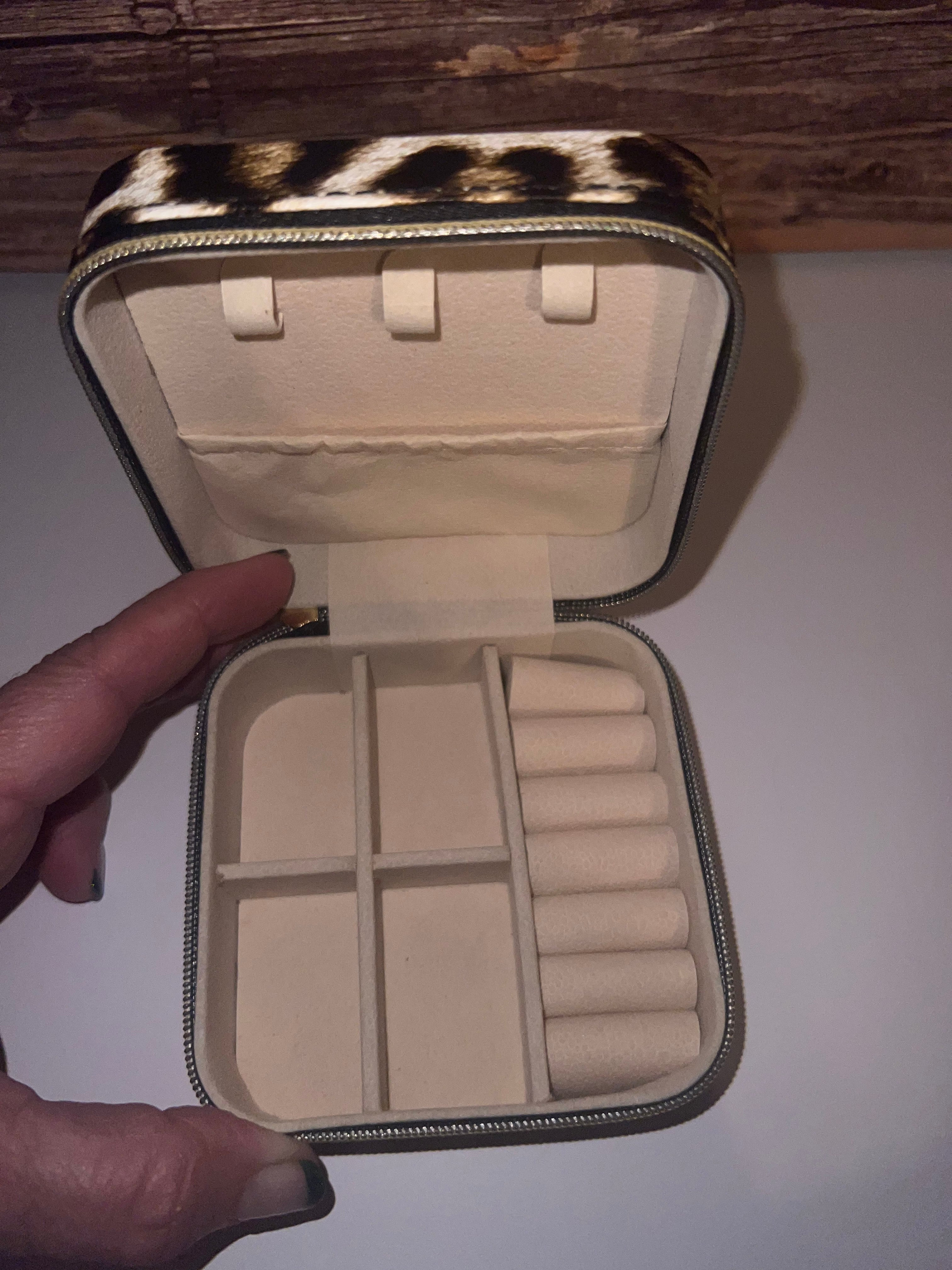 Leopard Jewelry Case Travel