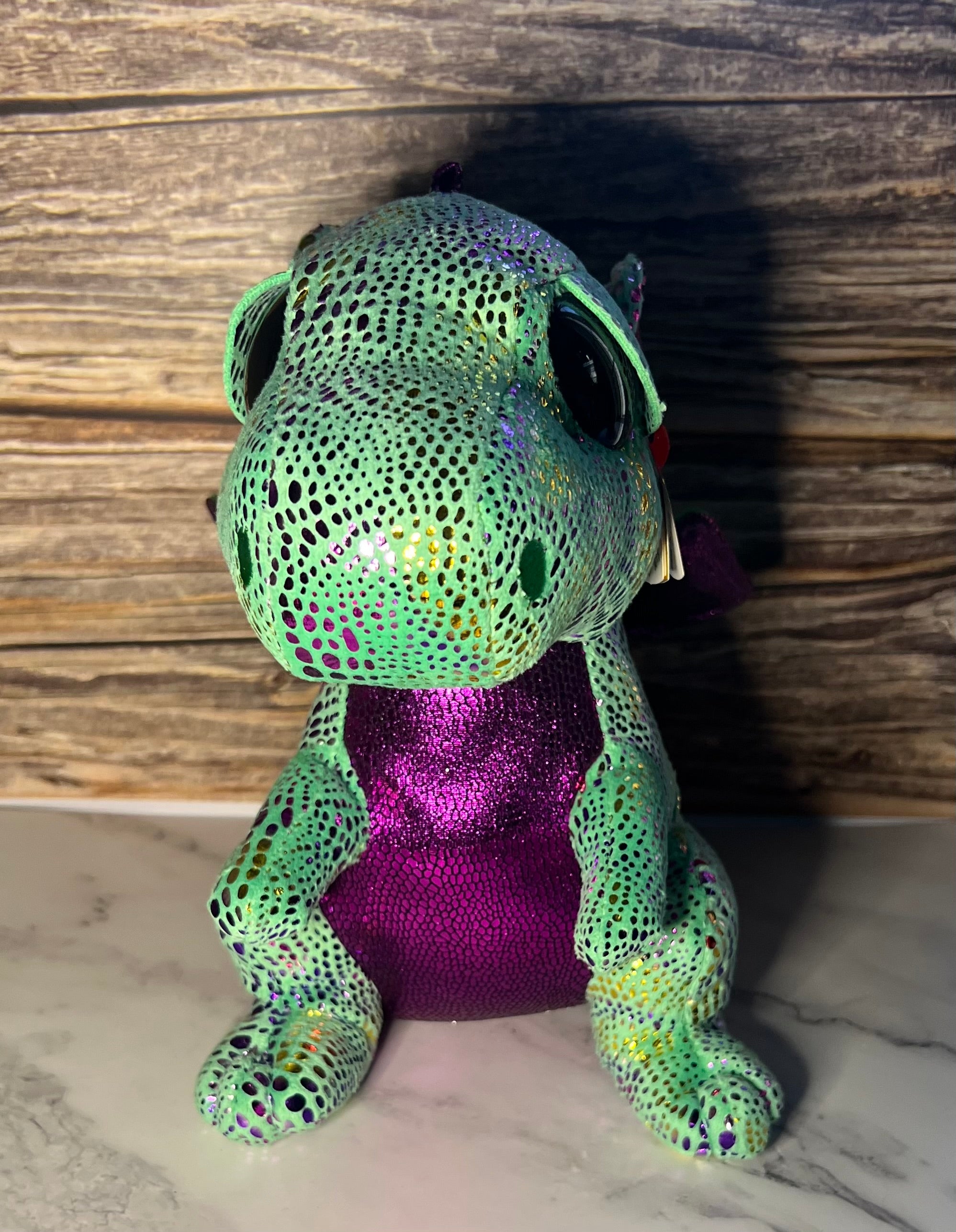 Ty Beanie Boo's Cinder Dragon Plush – 13" – New With Tags