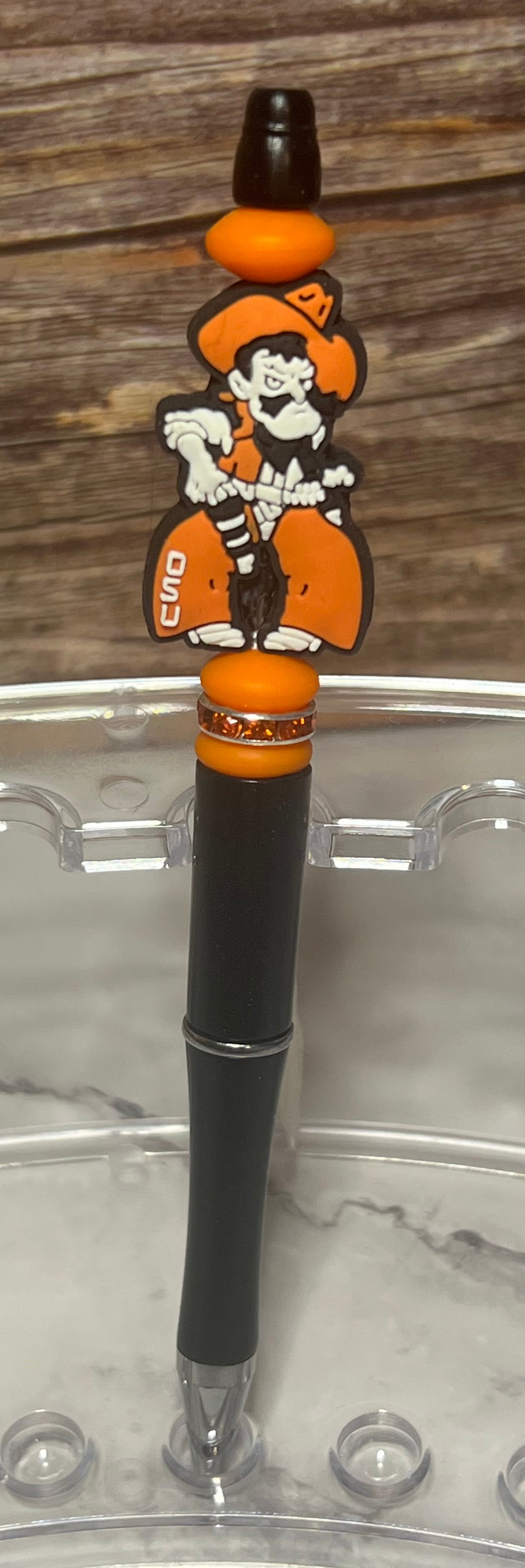 Beadable Ink Pen - OU, OSU, Thunder