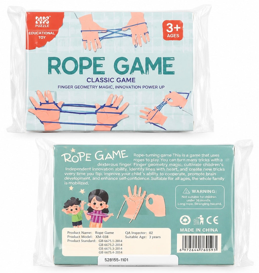 Classic Rope Game - Finger String with Instruction Cards