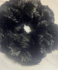 Minky Razzle Dazzle Scrunchie - Black with Gold Specks
