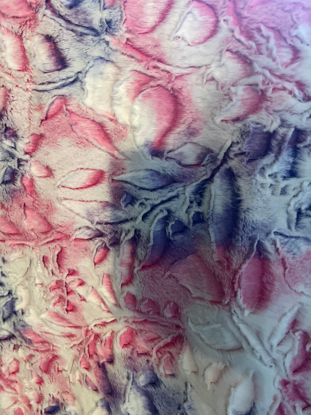 Minky Blankets- Sorbet Poppy - Pink, Purple, White