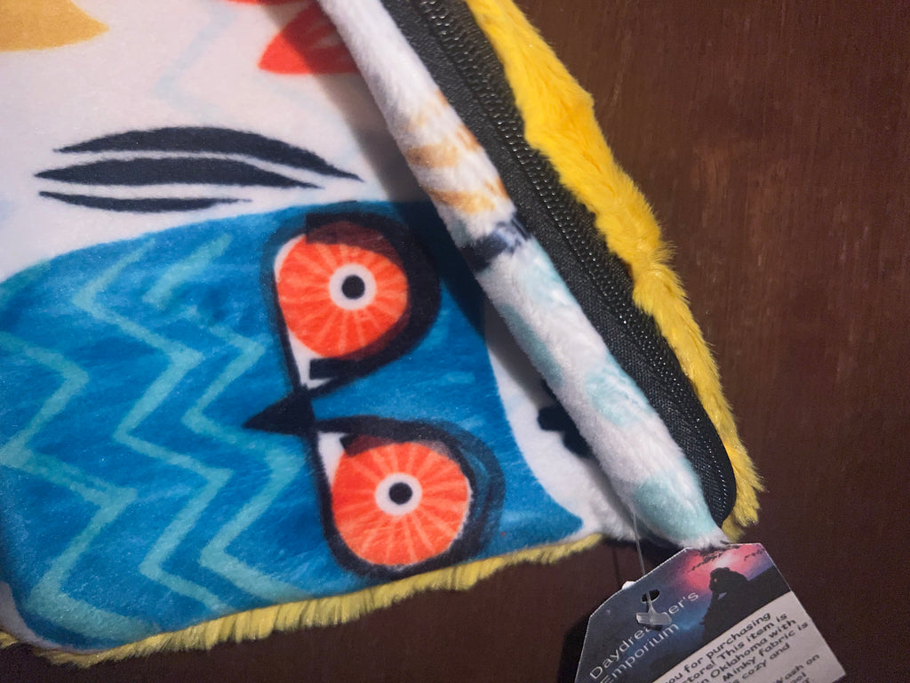Minky Pouch - Owls
