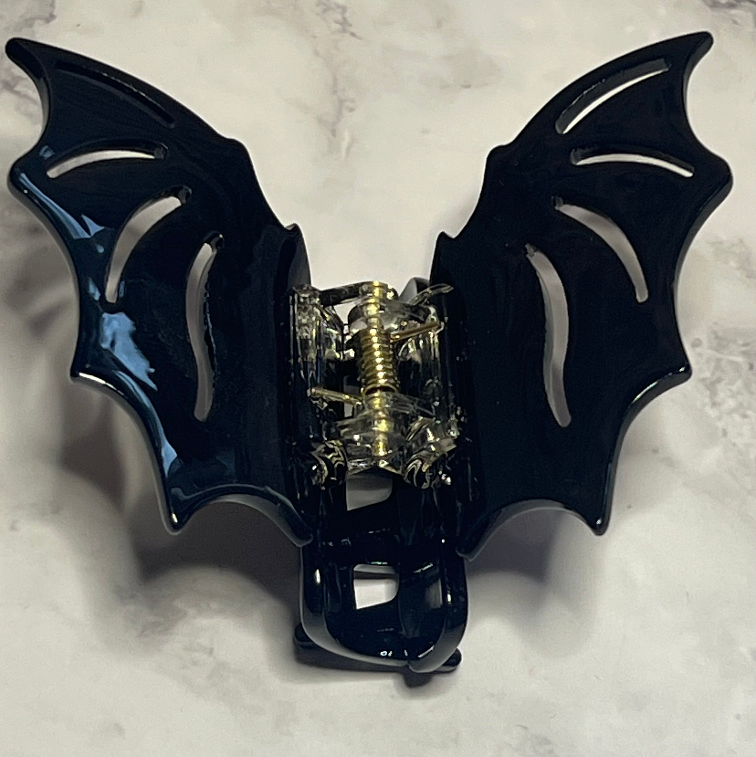 Hair Claw / Clip - Black Bat