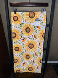 Minky Table Runner - Sunflowers / Cocoa Cuddle