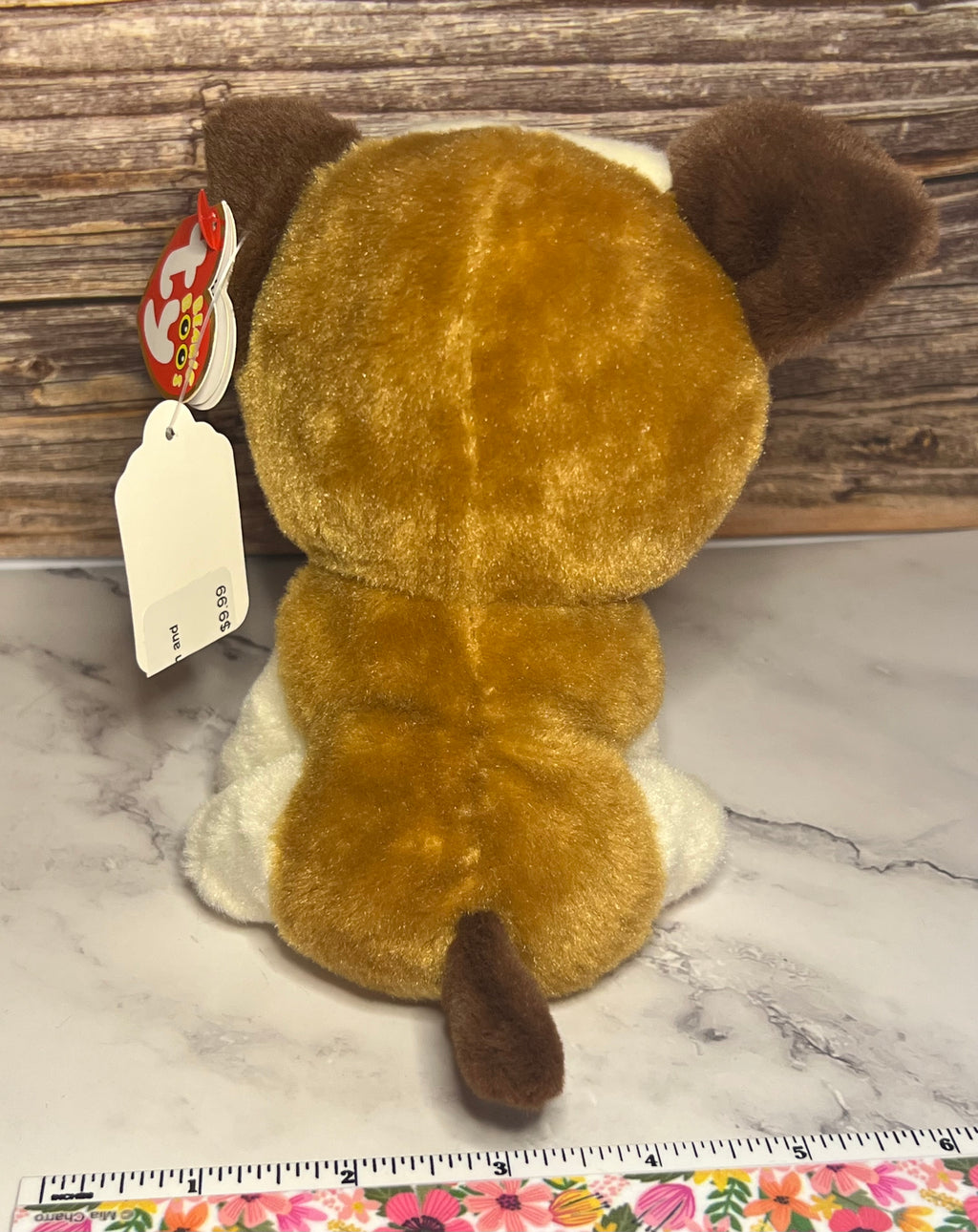 Ty Beanie Baby - Hugo Brown / Tan Dog Puppy