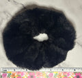 Minky Scrunchie - Black & Browns