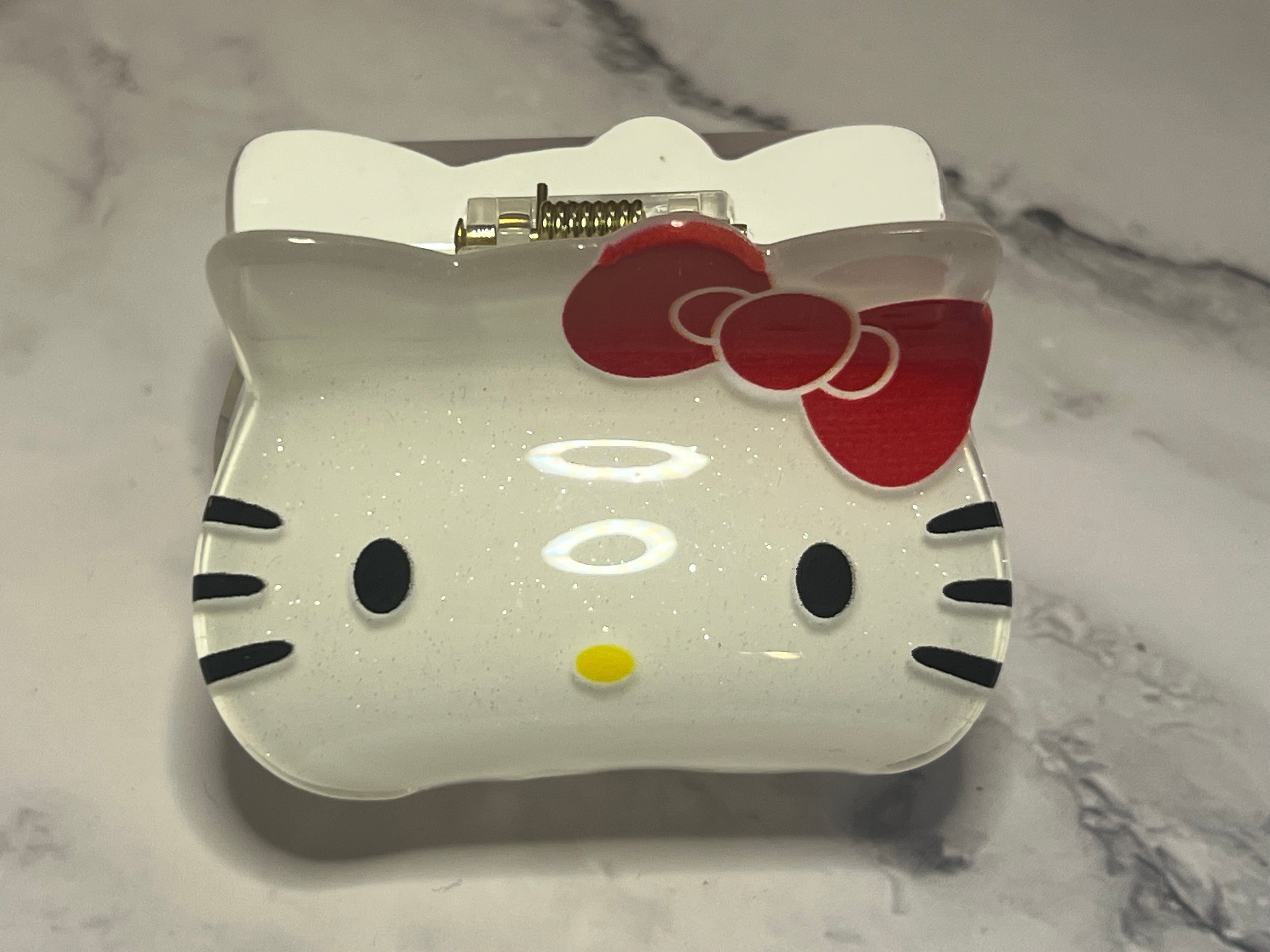 Hair Claw / Clip - Hello Kitty- White