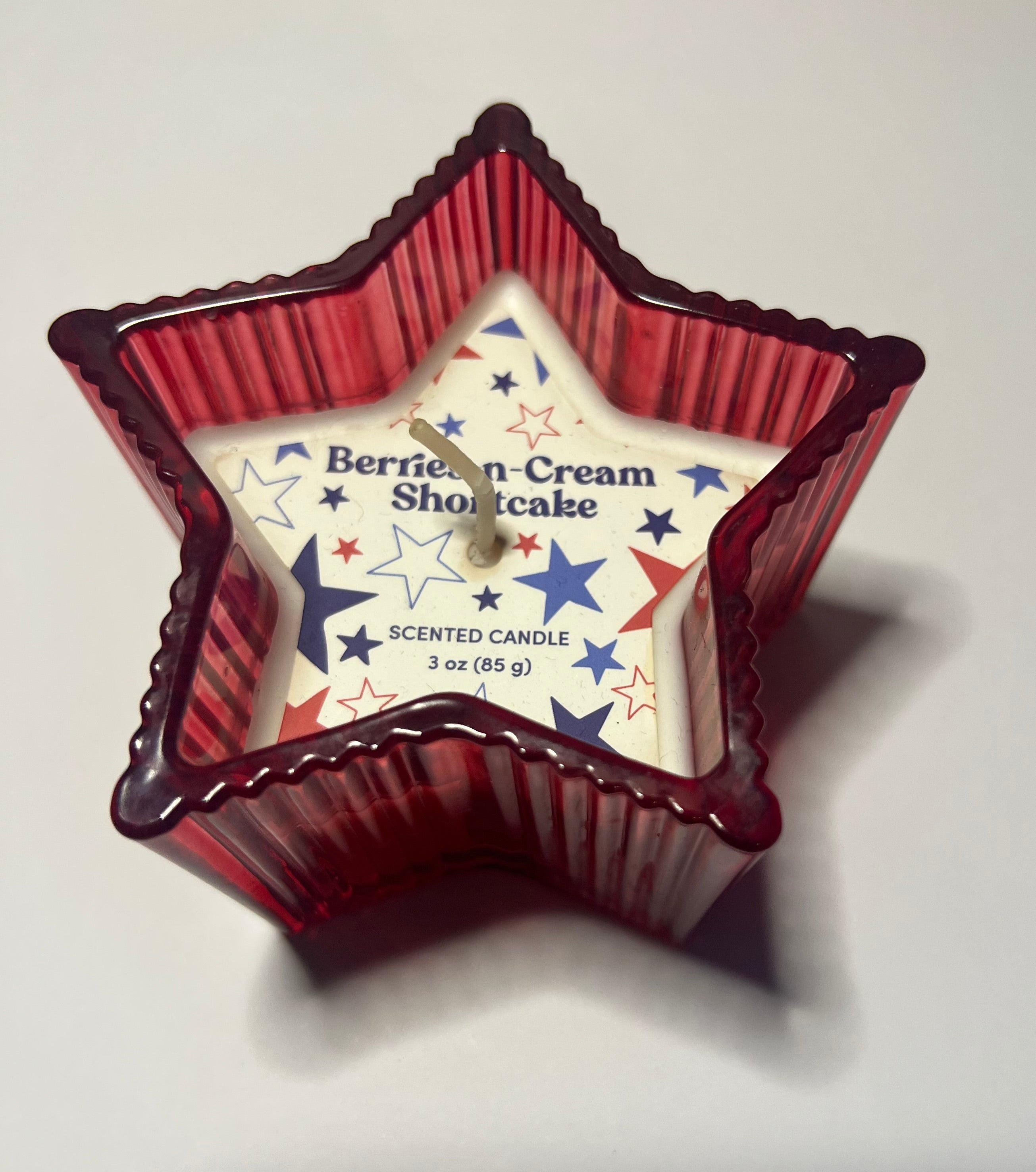 Patriotic Fourth of July Scented Star Shaped Candle - Assorted Scents