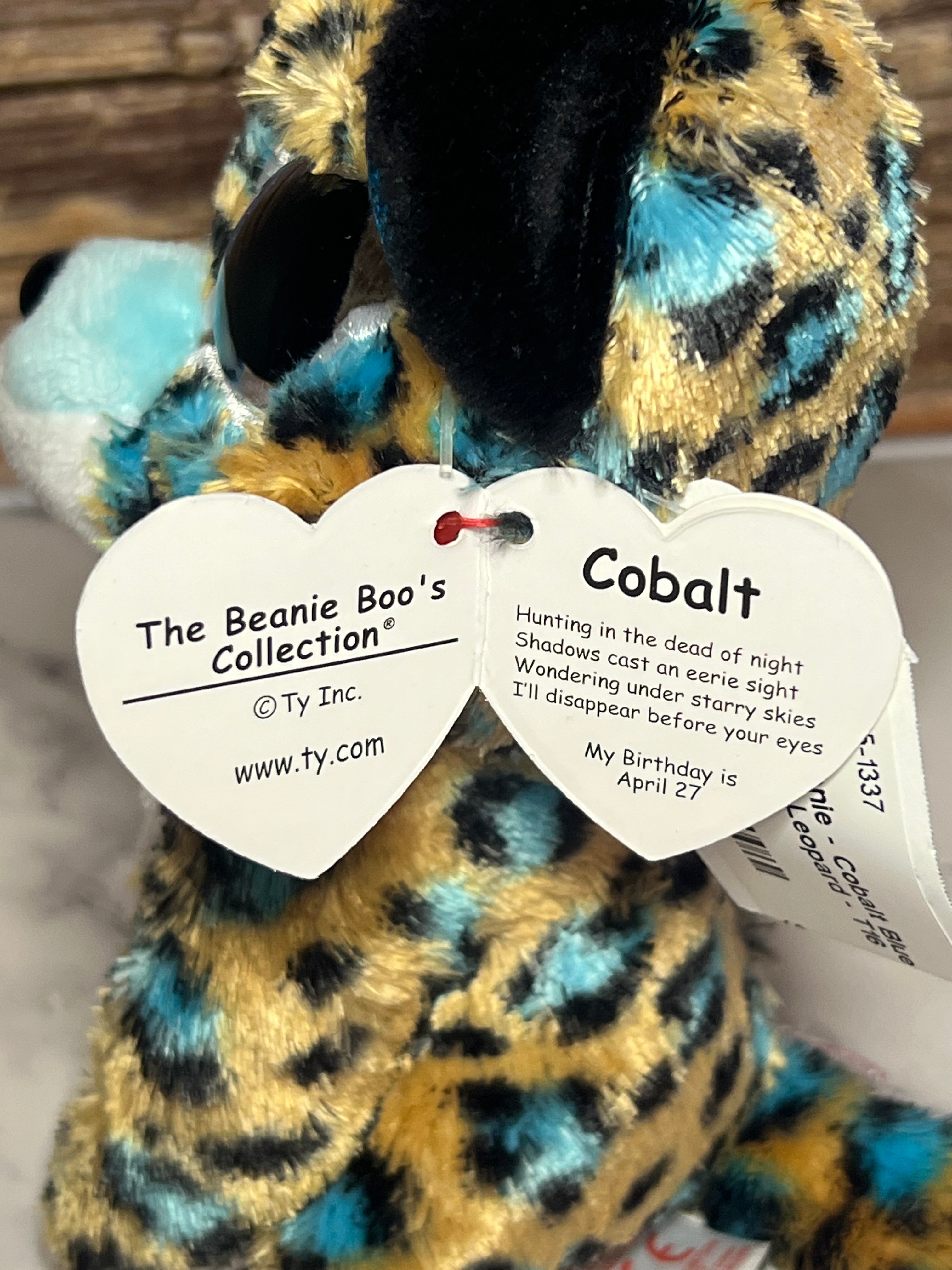 Ty Beanie Baby - Cobalt Kitty Cat