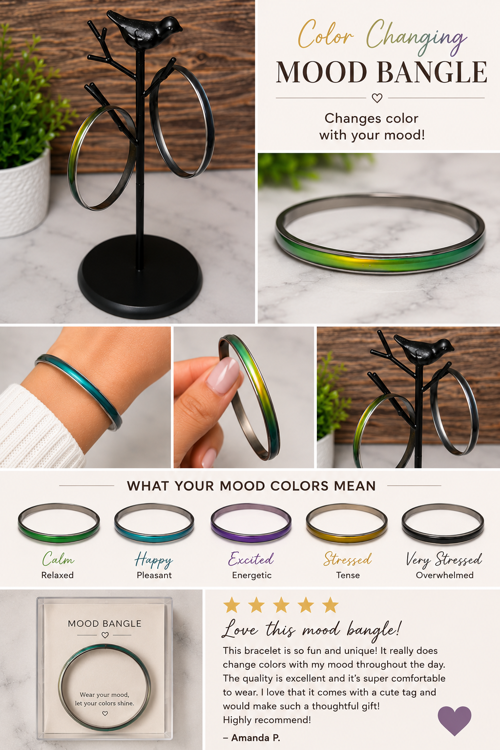 Bracelet - Bangle Mood Color Changing