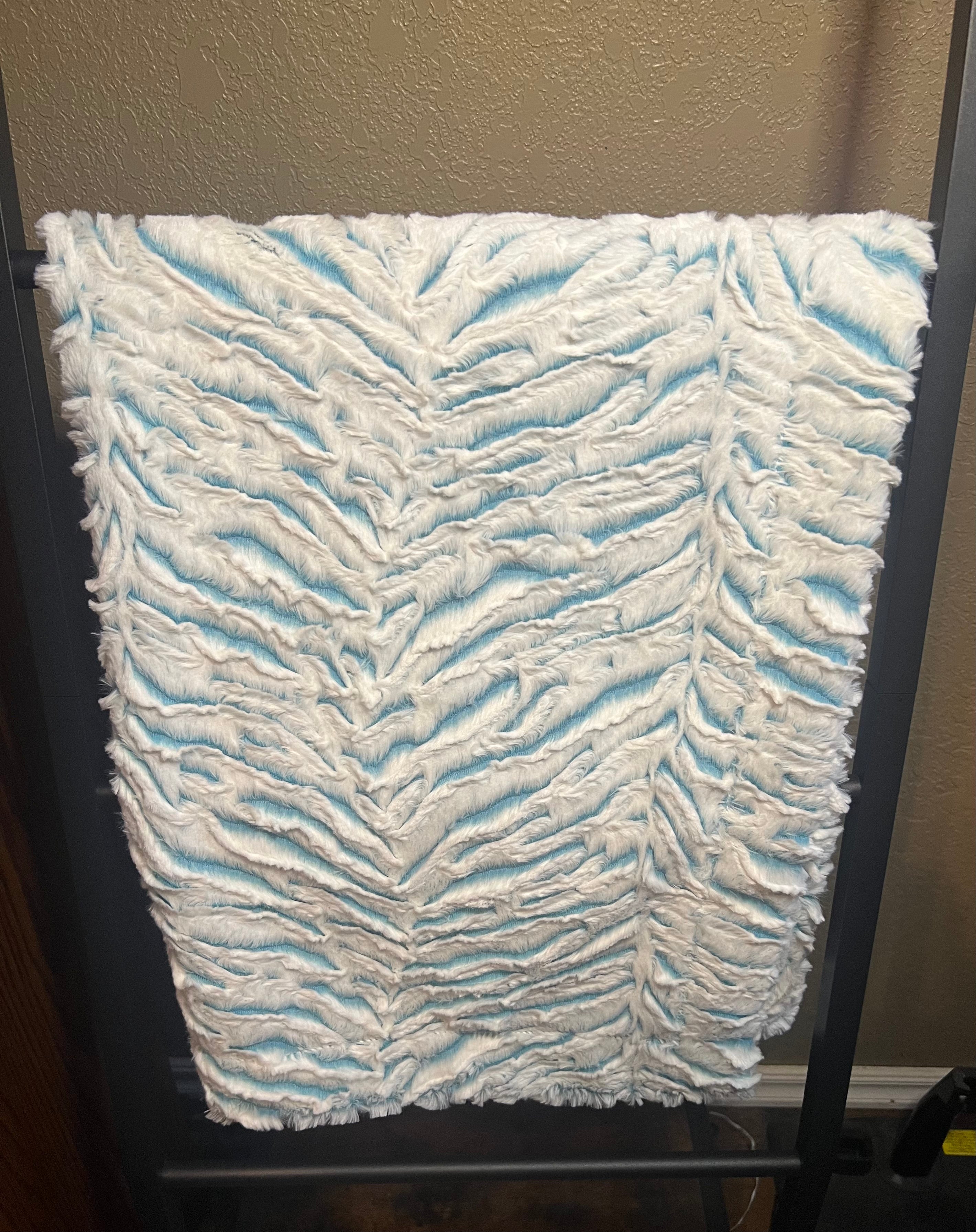 Minky Baby Blanket - Blue Prism