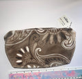 Minky Paisly Taupe Pouch Bag