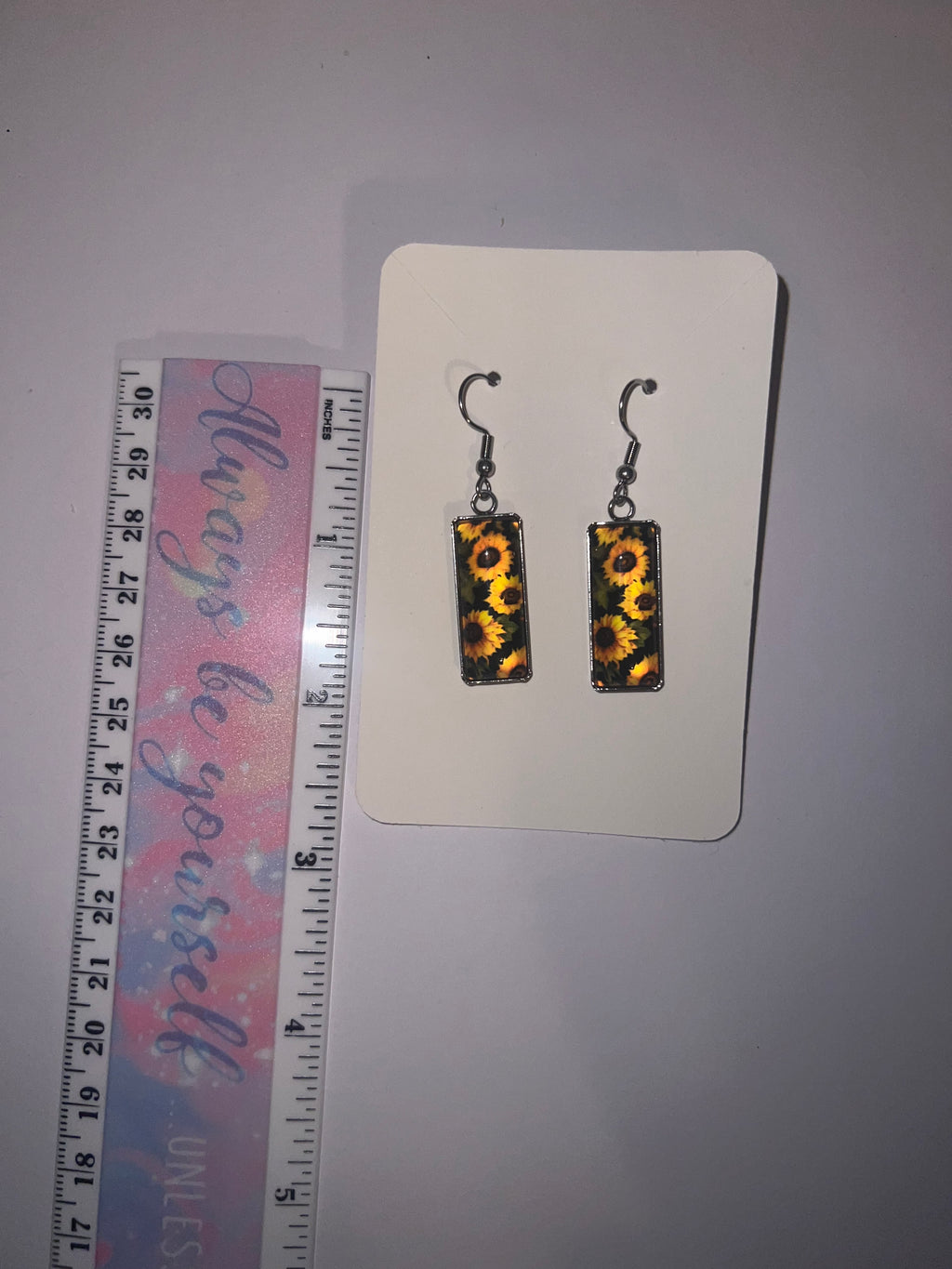Sterling Silver Earrings - Sunflowers