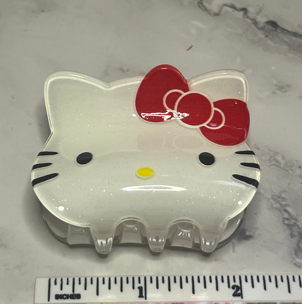Hair Claw / Clip - Hello Kitty- White